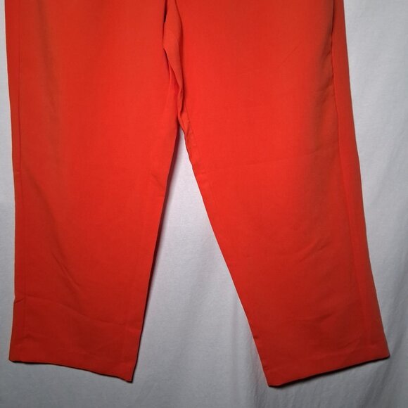 Old Navy Taylor Wide Leg Trouser Pants Plus Size 2X Bright Orange READ - Picture 6 of 7